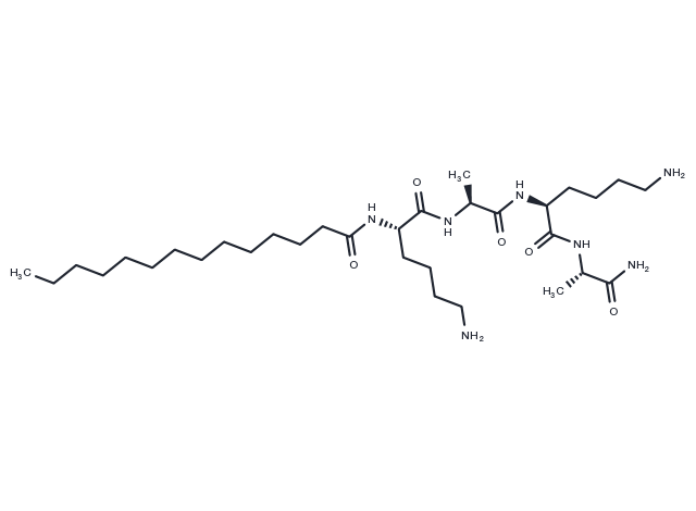 Myristoyl tetrapeptide-12 Chemical Structure