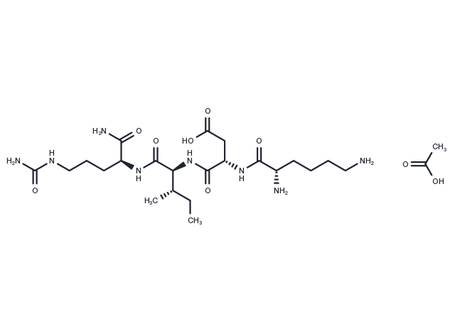 Tripeptide-10 citrulline Acetate Chemical Structure