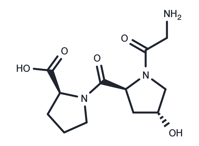 Glycylhydroxyprolylproline Chemical Structure