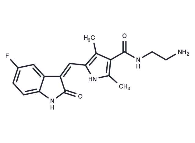 N,N-Didesethyl Sunitinib Hydrochloride Chemical Structure
