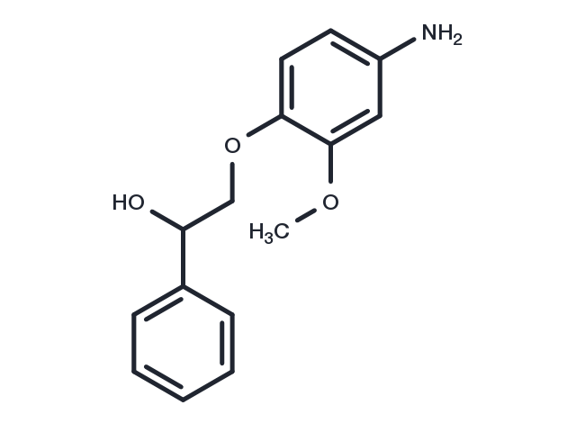 Benzyl alcohol, alpha-((4-amino-2-methoxyphenoxy)methyl)- Chemical Structure