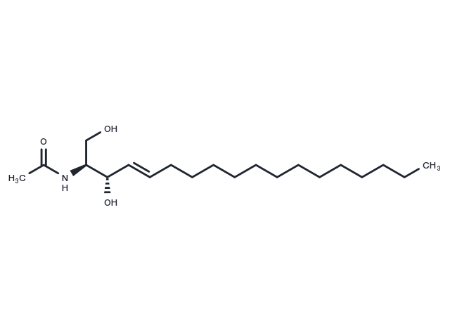 C2 L-threo Ceramide (d18:1/2:0) Chemical Structure