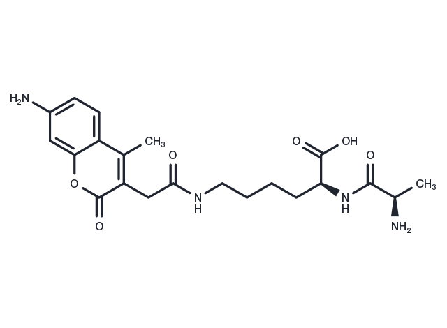 D-Ala-Lys-AMCA Chemical Structure