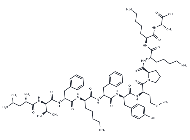 Interleukin II (60-70) Chemical Structure