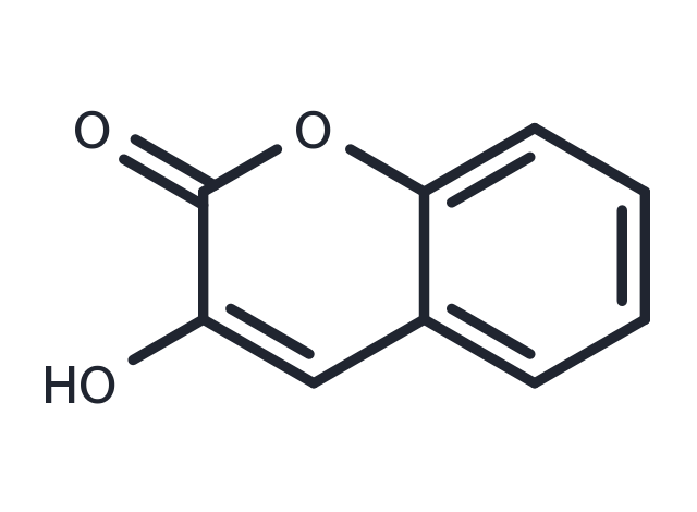 3-Hydroxycoumarin Chemical Structure