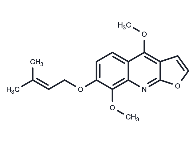 7-Isopentenyloxy-gamma-fagarine Chemical Structure