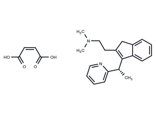 (S)-(+)-Dimethindene maleate Chemical Structure