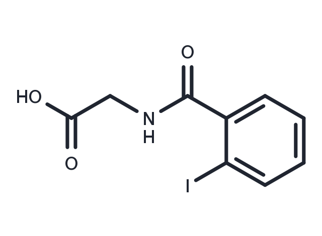 2-Iodohippuric Acid Chemical Structure