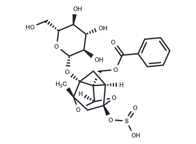 Paeoniflorin sulfite Chemical Structure