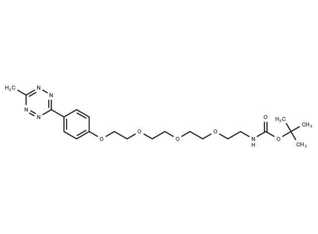 Methyltetrazine-PEG4-NH-Boc Chemical Structure