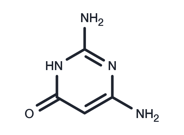 2,4-Diamino-6-hydroxypyrimidine Chemical Structure