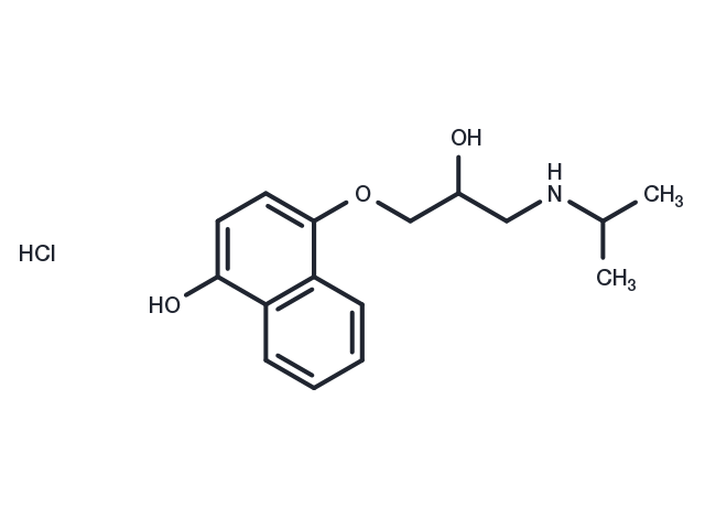4-Hydroxypropranolol hydrochloride Chemical Structure