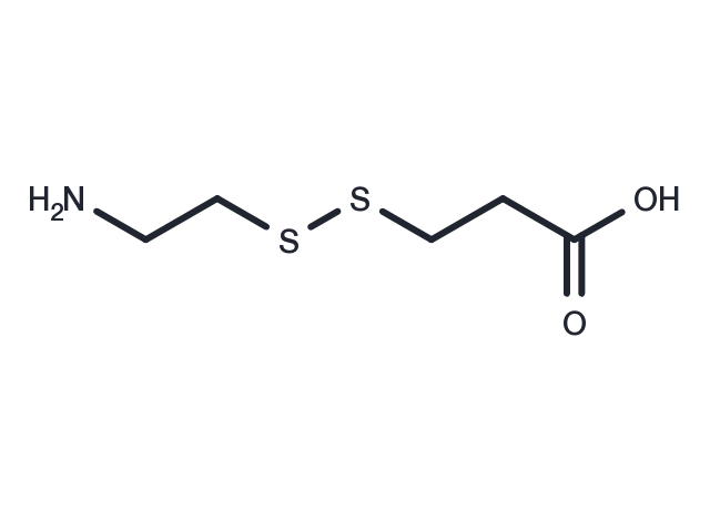 Aminoethyl-SS-propionic acid Chemical Structure
