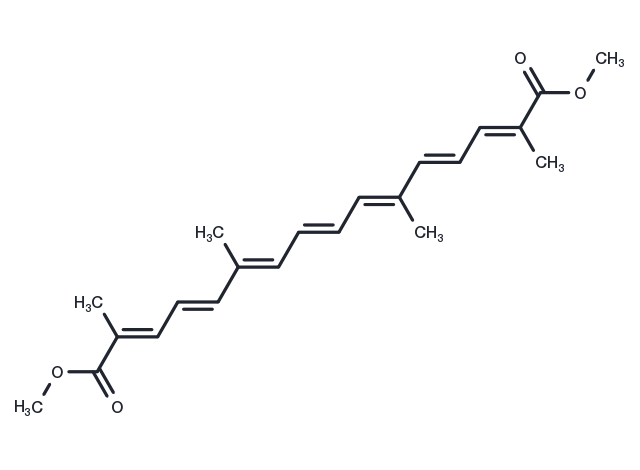 Crocetine dimethyl ester Chemical Structure
