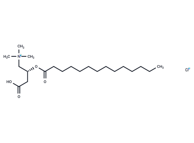 Myristoyl-L-carnitine chloride Chemical Structure