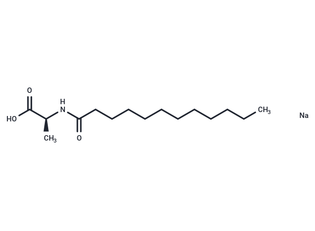 Sodium N-lauroylalanine Chemical Structure