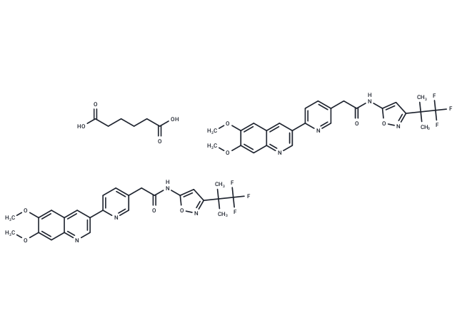Zeteletinib hemiadipate Chemical Structure