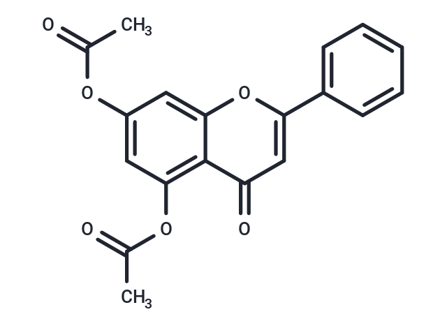 5,7-Diacetoxyflavone Chemical Structure