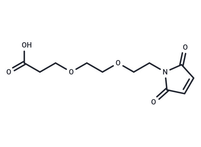 Mal-PEG2-acid Chemical Structure