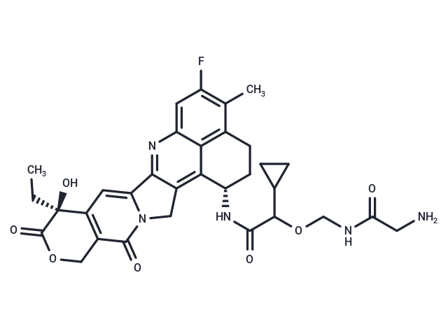 Gly-Cyclopropane-Exatecan Chemical Structure