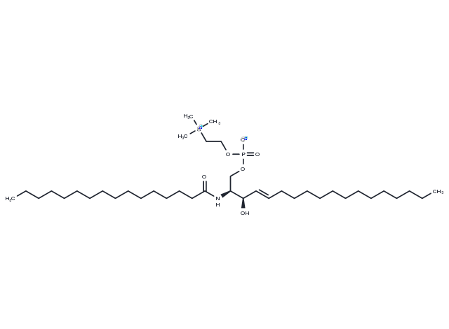 C16 Sphingomyelin (d18:1/16:0) Chemical Structure
