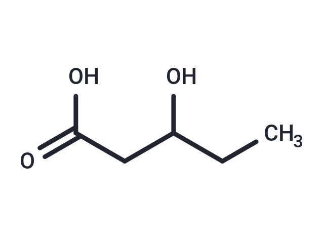 3-Hydroxyvaleric acid Chemical Structure
