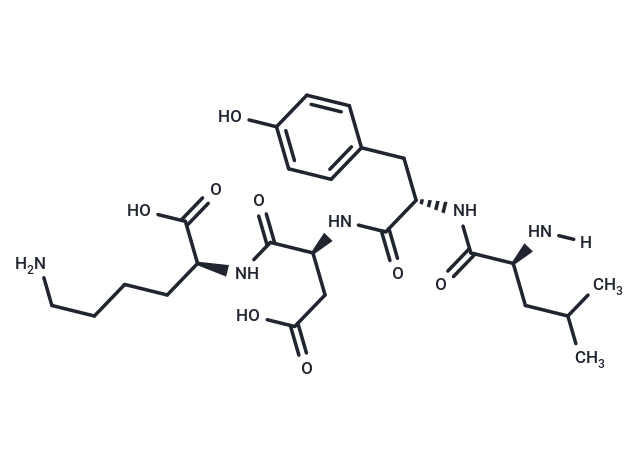 Leu-Tyr-Asp-Lys Chemical Structure