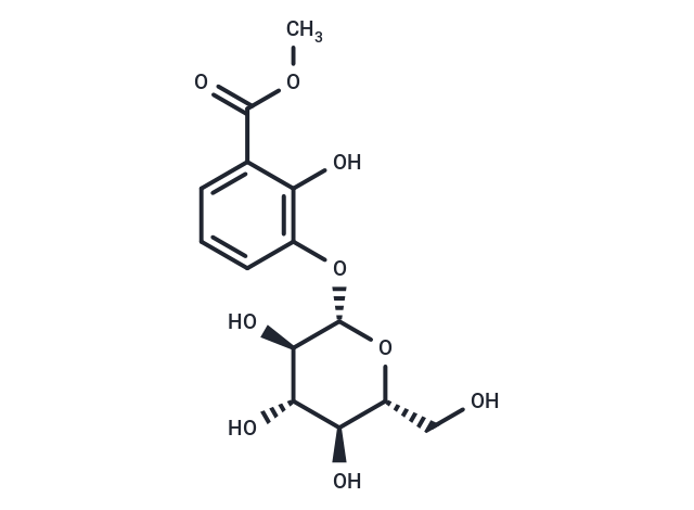 3-(beta-D-Glucopyranosyloxy)-2-hydroxybenzoic acid methyl ester Chemical Structure