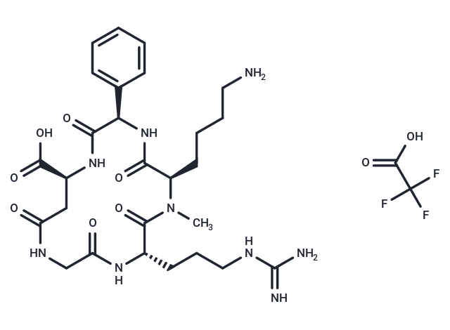 c(phg-isoDGR- (NMe)k) TFA (1844830-65-4 free base) Chemical Structure