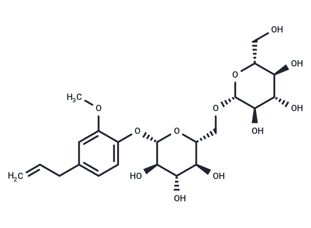 Eugenol gentiobioside Chemical Structure