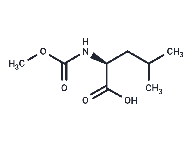 N-Carbomethoxy-L-leucine Chemical Structure