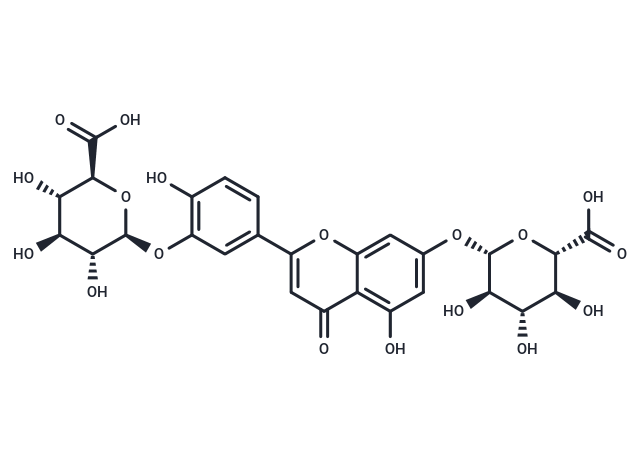 Luteolin 7,3'-di-O-glucuronide Chemical Structure