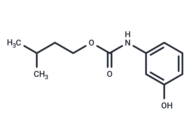 Carbanilic acid, m-hydroxy-, isopentyl ester Chemical Structure
