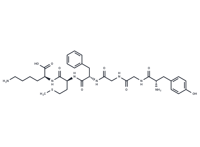 Enkephalin-met, lys(6)- Chemical Structure