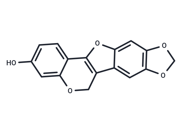 3-Hydroxy-8,9-methylenedioxypterocarpene Chemical Structure