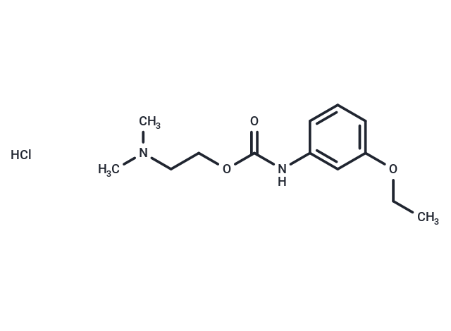 Carbanilic acid, m-ethoxy-, 2-(dimethylamino)ethyl ester, hydrochloride Chemical Structure