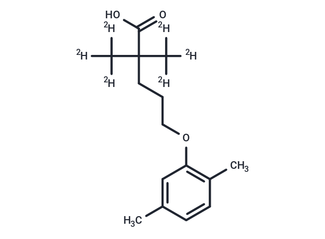 Gemfibrozil-d6 Chemical Structure