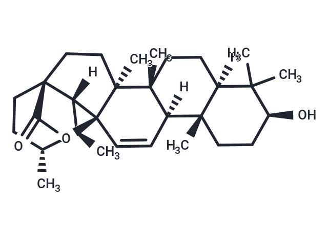 3-Hydroxy-11-ursen-28,13-olide Chemical Structure