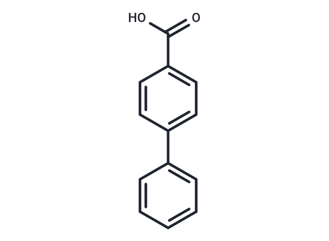 4-Biphenylcarboxylic acid Chemical Structure