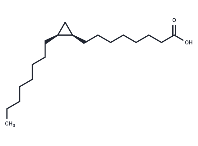 cis-9,10-Methyleneoctadecanoic Acid Chemical Structure