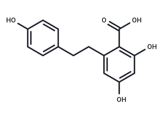 3,4',5-Trihydroxybibenzyl-2-carboxylic acid Chemical Structure