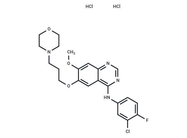 Gefitinib dihydrochloride Chemical Structure
