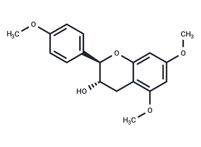 5,7,4'-Trimethoxyafzelechin Chemical Structure