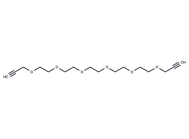 Bis-propargyl-PEG5 Chemical Structure