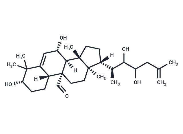 3,7,23,24-tetrahydroxycucurbita-5,25-dien-19-al Chemical Structure
