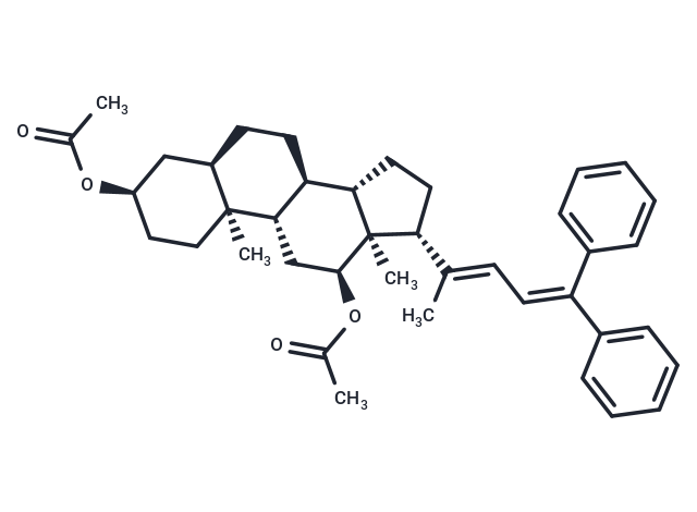 D20,23-3a,12a-diacetoxy-24,24-diphenylcholadiene Chemical Structure