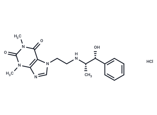 Cafedrine HCl Chemical Structure