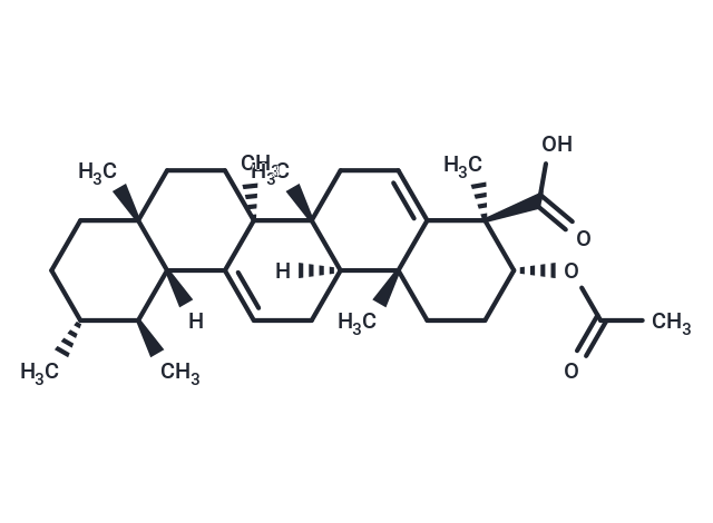3α-Acetoxyurs-5:12-dien-24-oic acid Chemical Structure