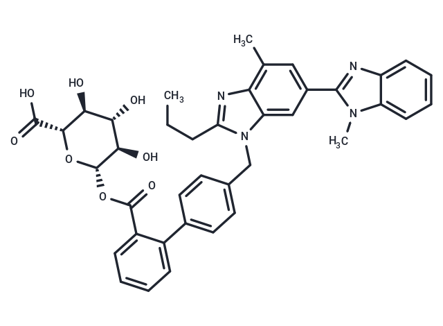 Telmisartan Acyl-β-D-Glucuronide Chemical Structure