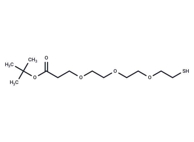 Thiol-PEG3-Boc Chemical Structure